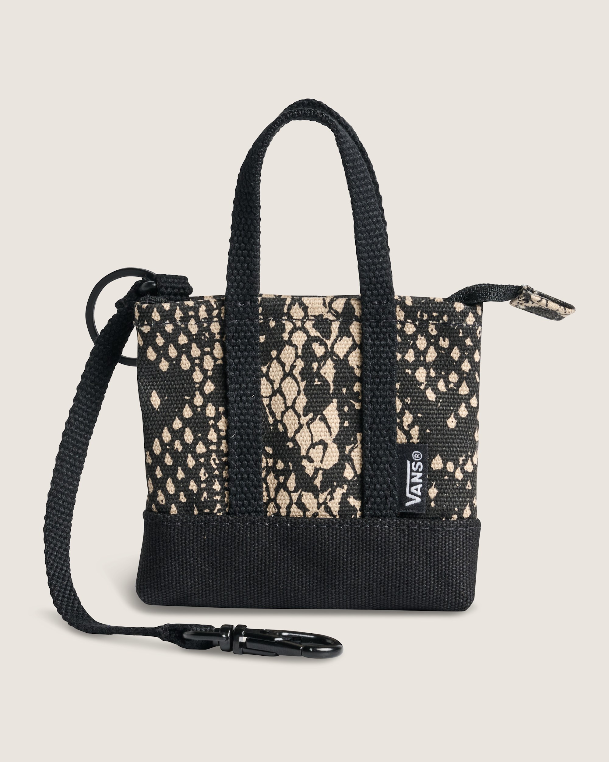 Micro Pergs Tote Bag Charm VANS Turtledove White Snake HERO