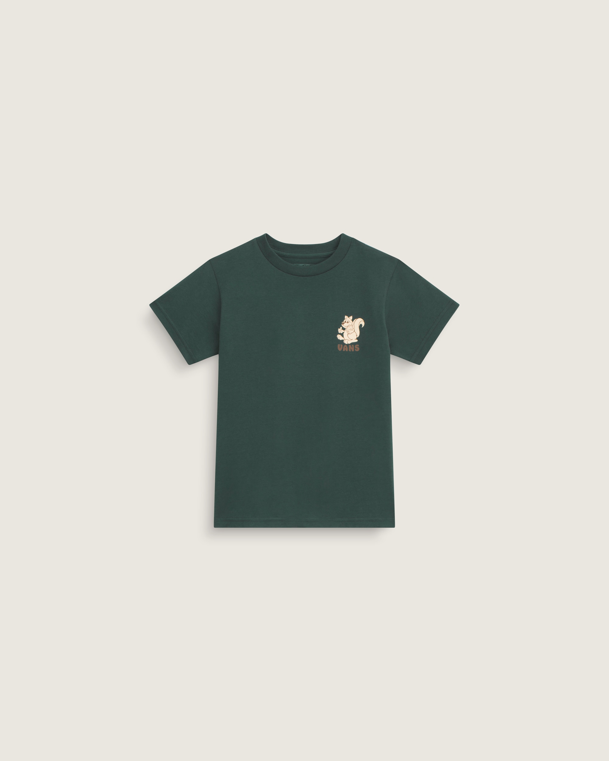 Little Kids Wall Nuts Short Sleeve Tee VANS Oil Green ALT1