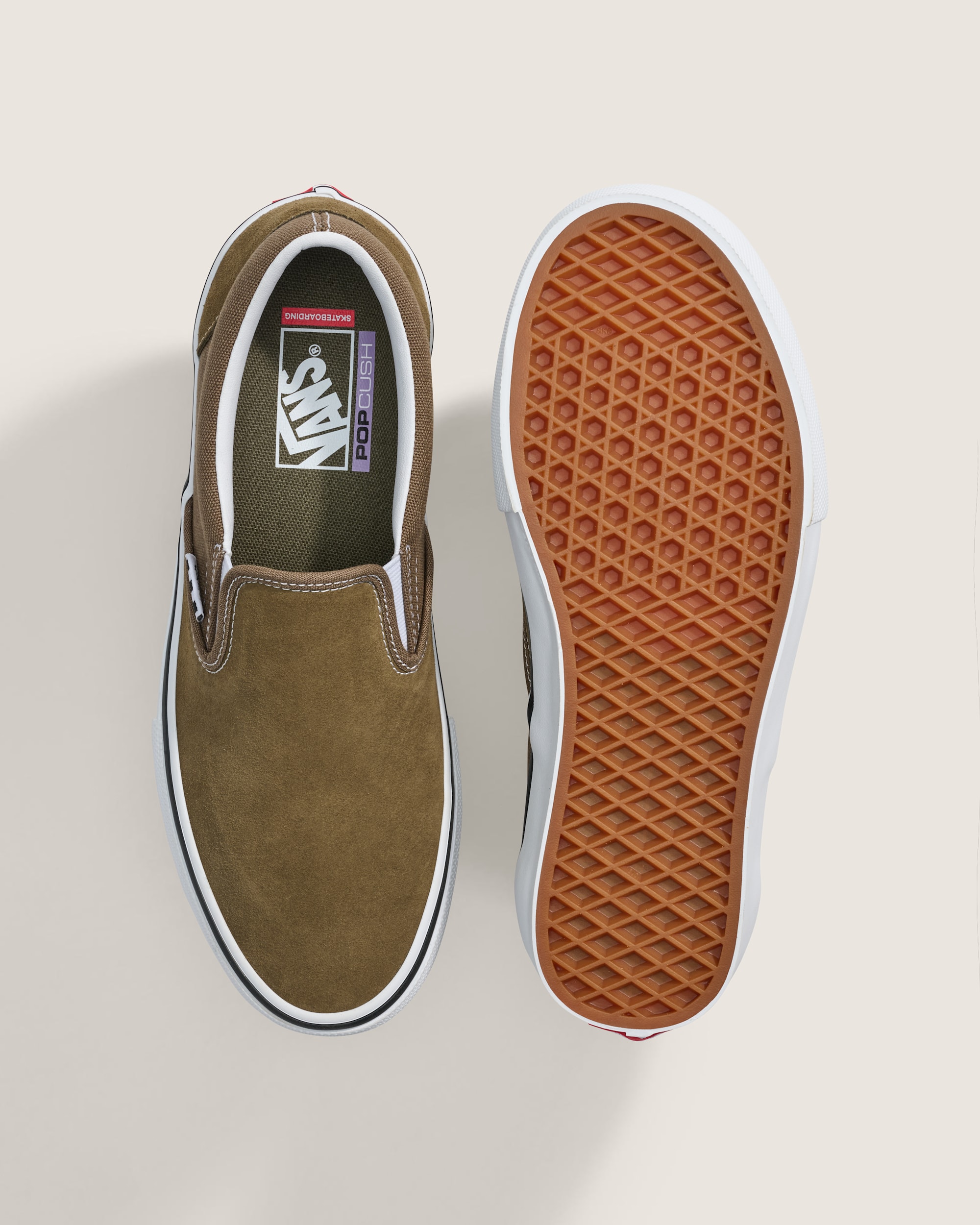 Skate SlipOn Shoe VANS Fatigue Brown ALT2