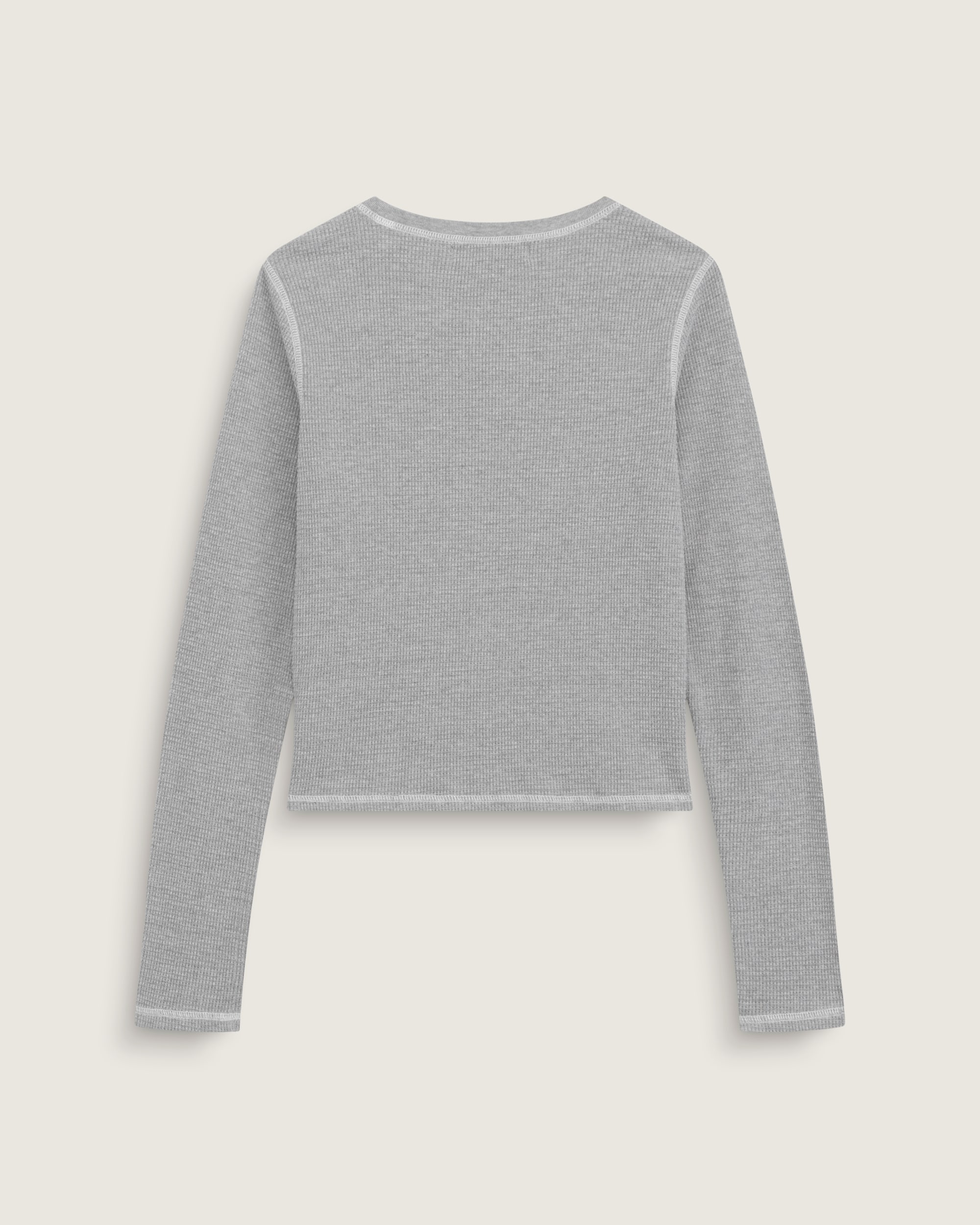 Teri Waffle Long Sleeve 20 VANS Cement Heather Grey ALT1