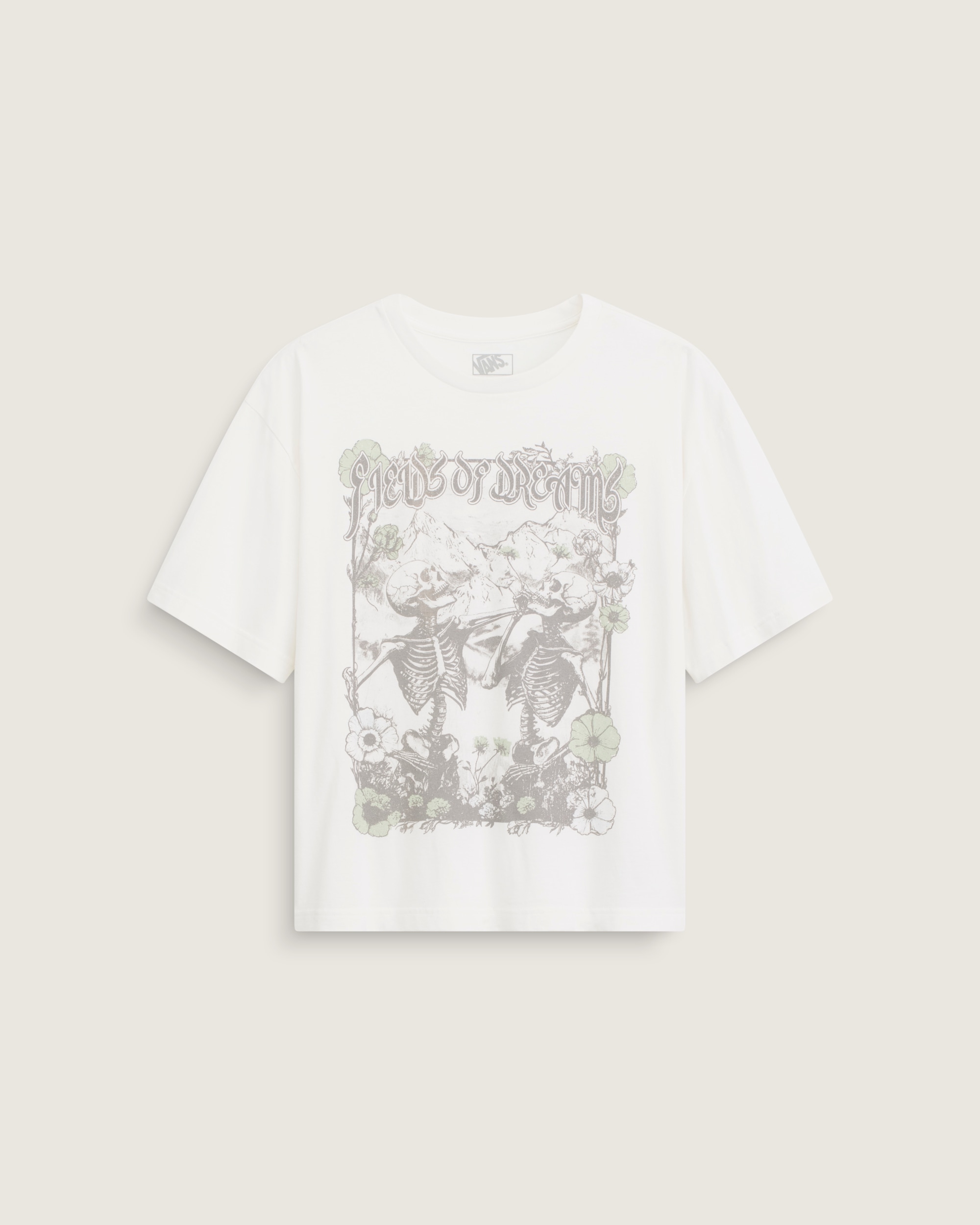Sky Violets Short Sleeve Tee VANS Marshmallow White HERO