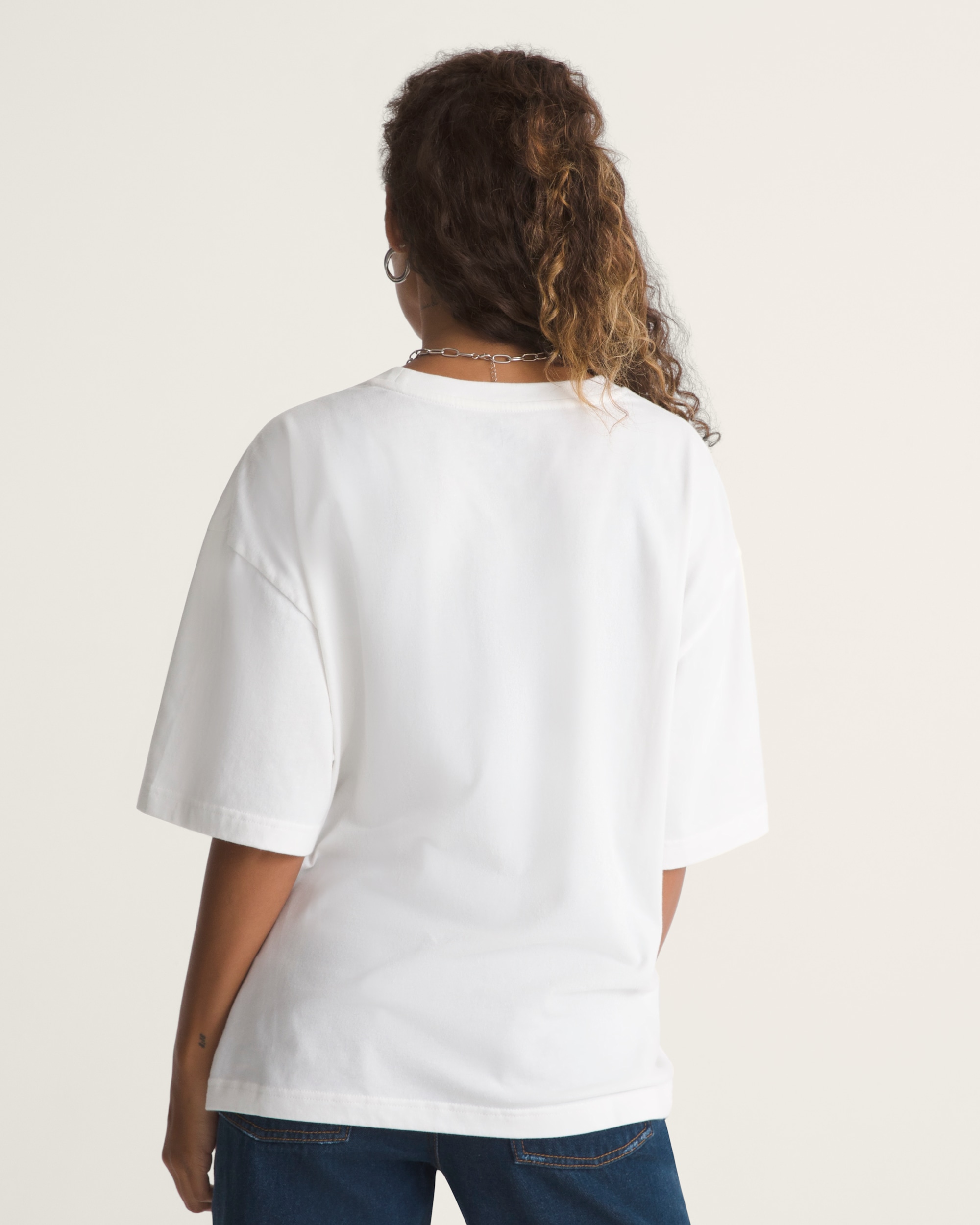 Sky Violets Short Sleeve Tee VANS Marshmallow White ALT3