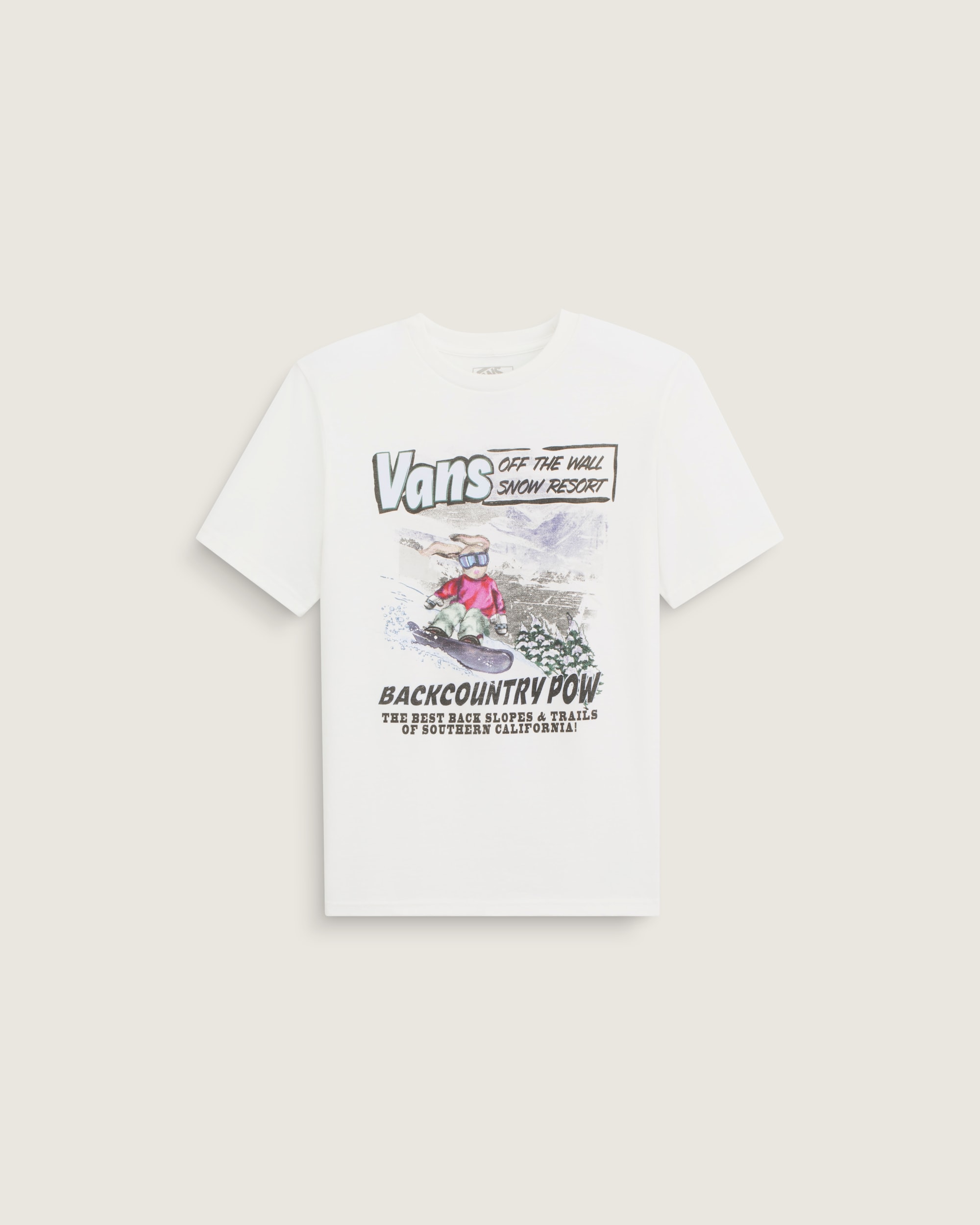 Kids Slope Bunny Short Sleeve Tee VANS Marshmallow White HERO