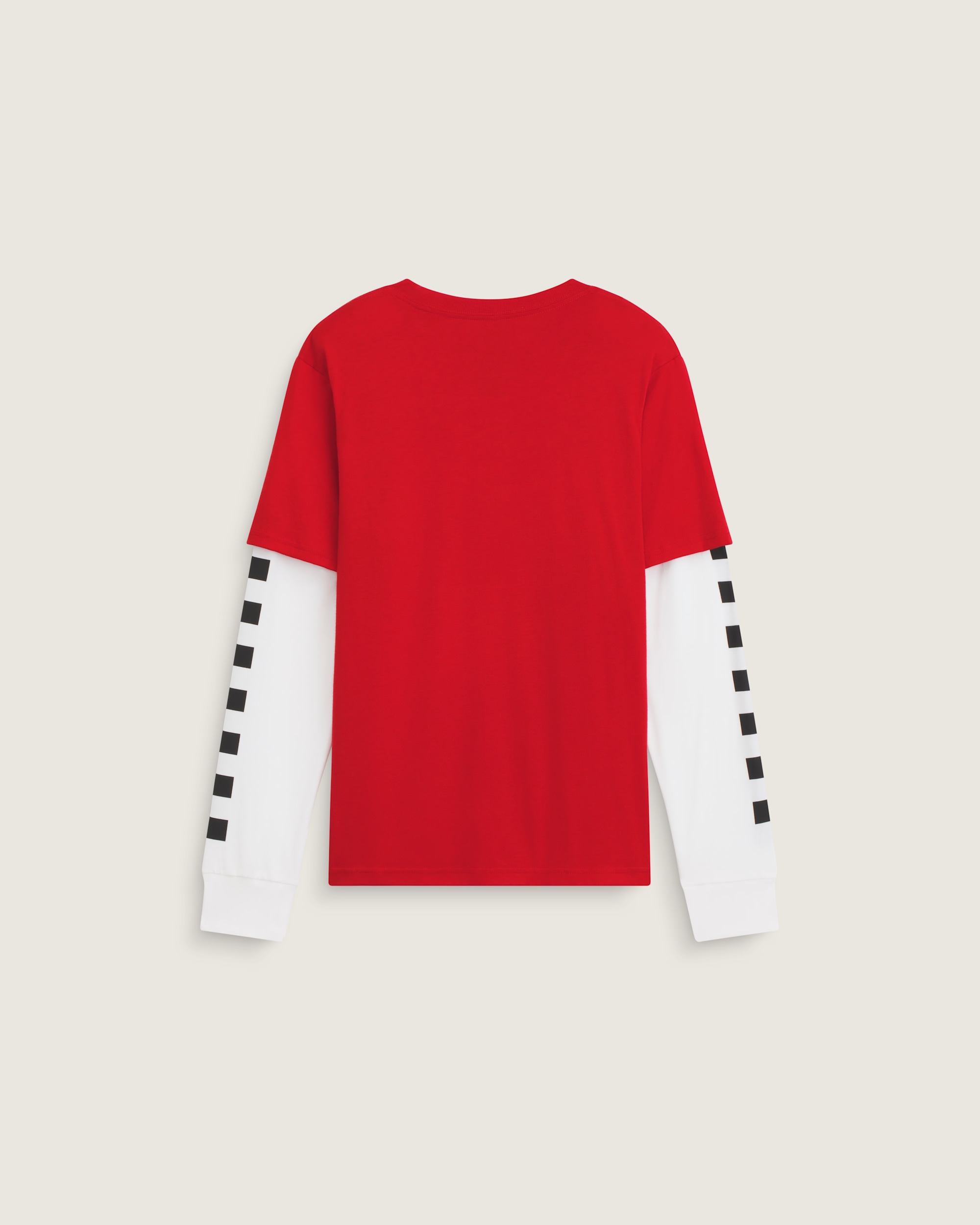 Kids Tilted Twofer Long Sleeve Tee VANS Red ALT1