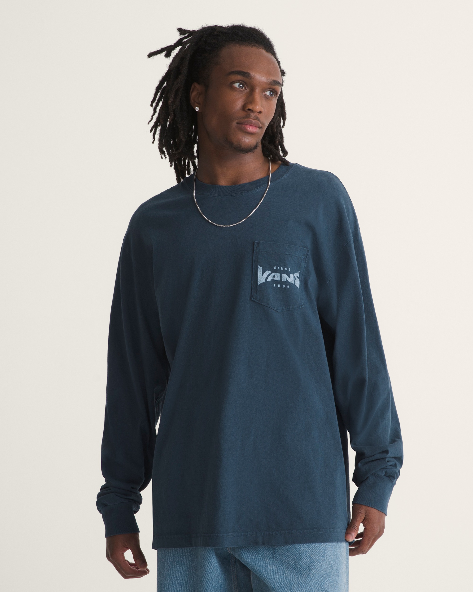 Velocity Mark Long Sleeve Tee VANS Dress Blues ALT2