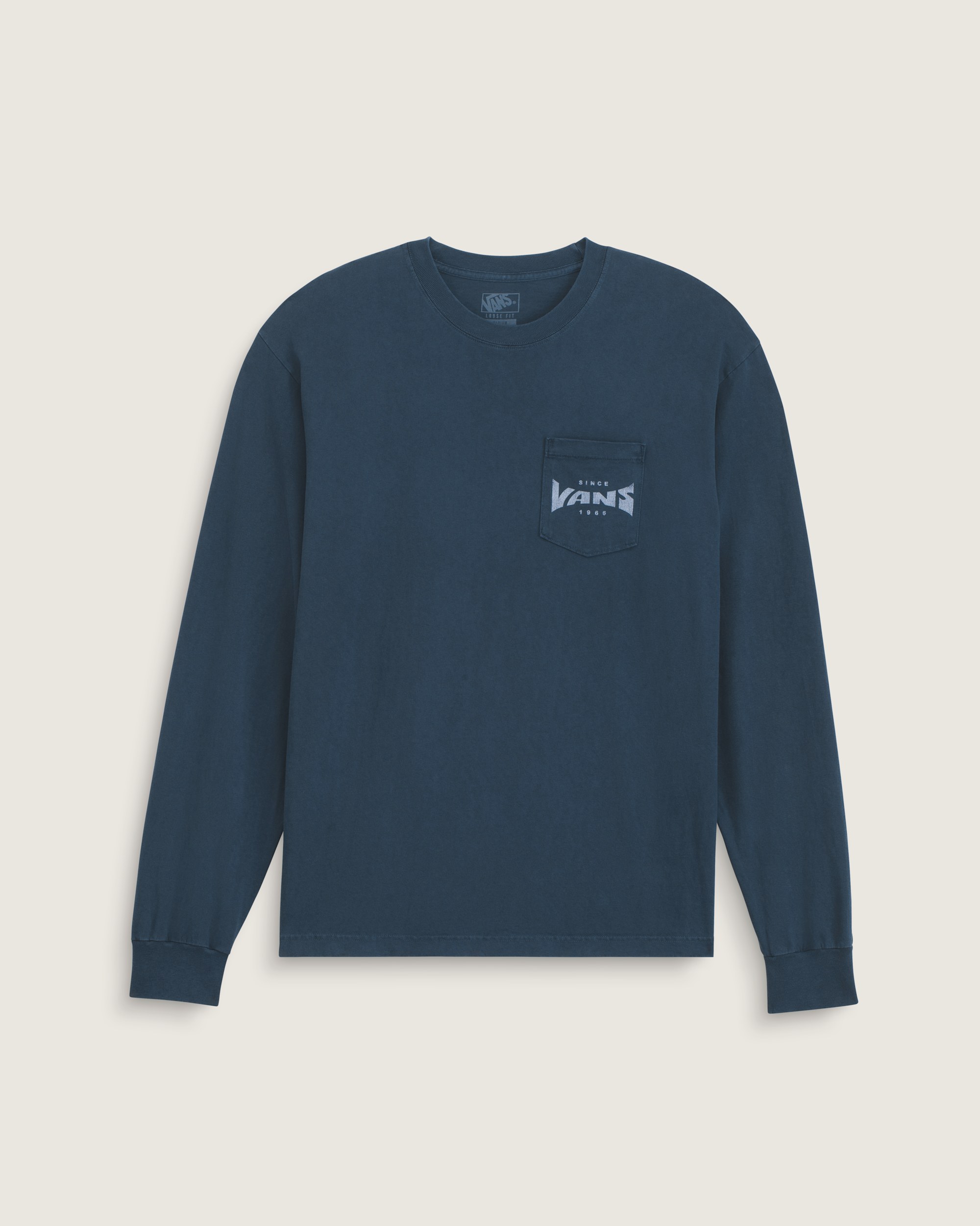 Velocity Mark Long Sleeve Tee VANS Dress Blues ALT1