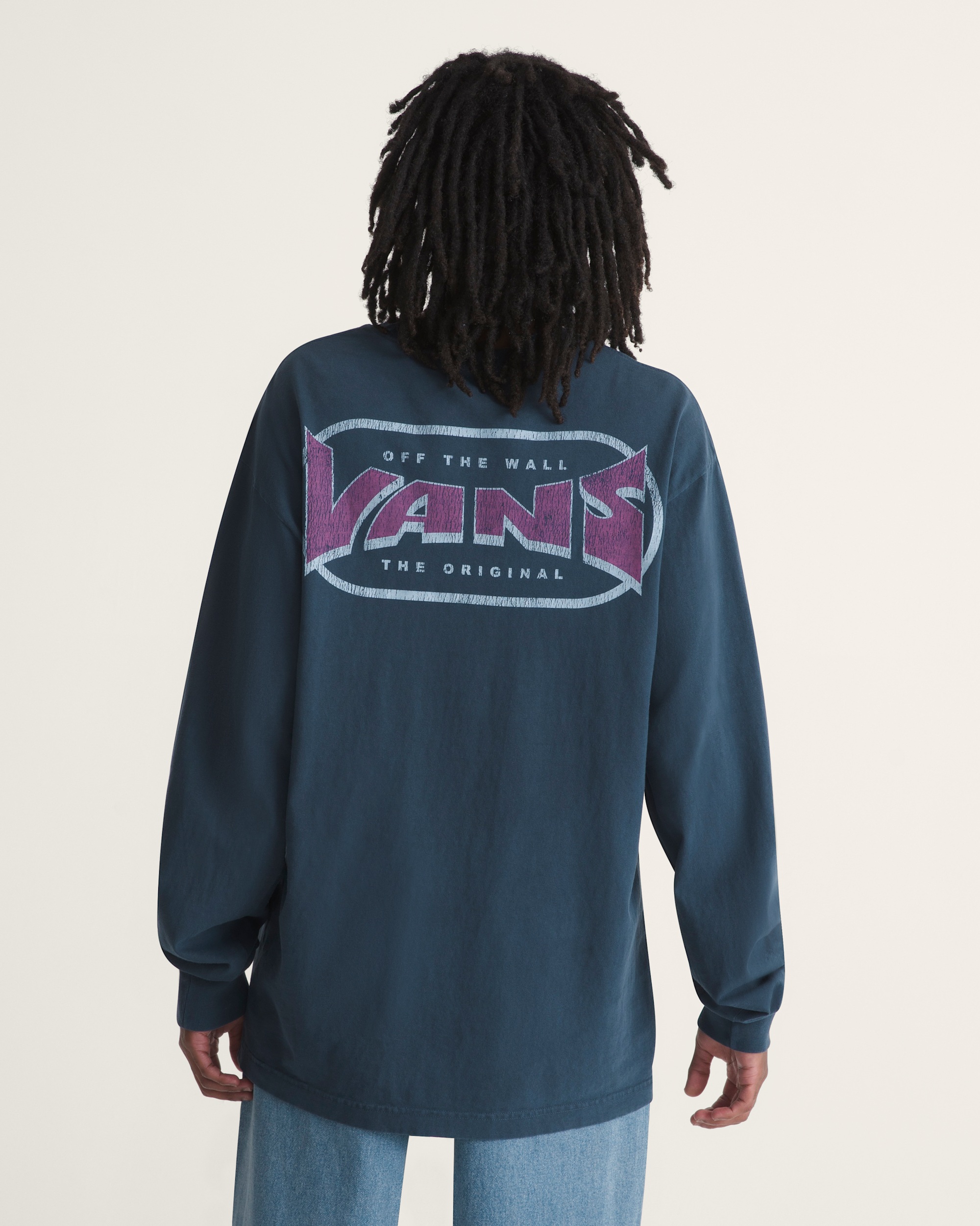 Velocity Mark Long Sleeve Tee VANS Dress Blues ALT3