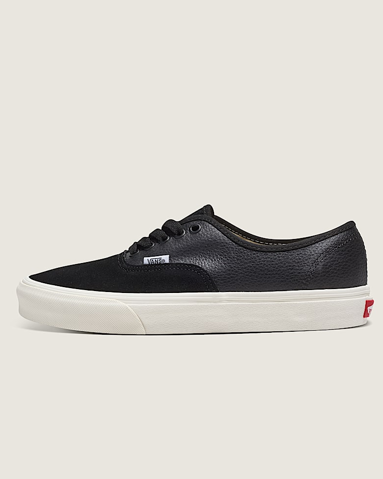 靴 Vans Authentic Leather Black VANS SHOES AUTHENTIC ITALIAN LEATHER BLACK/BLACK US SIZES