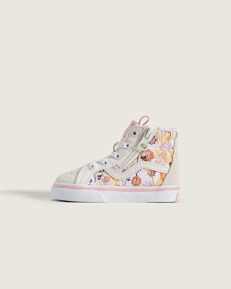 Toddler SK8-Hi Side Zip Shoe in Dazzled Turtledove White | Vans
