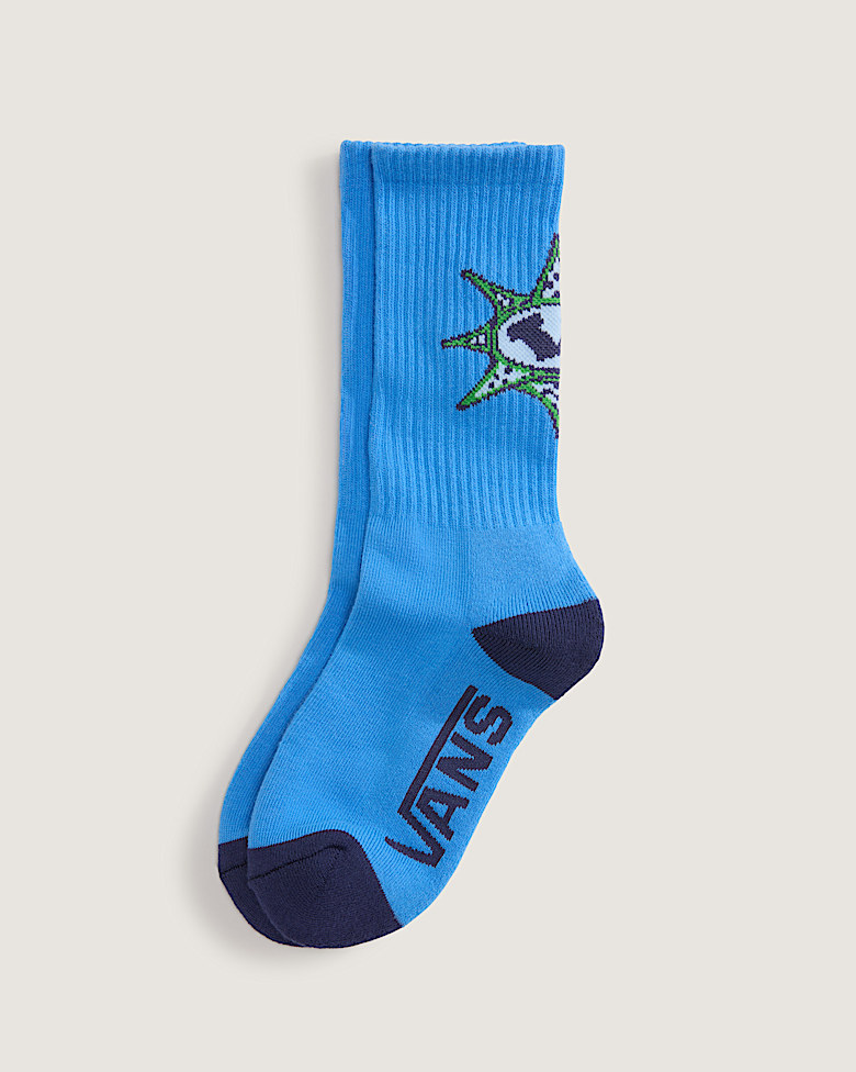 Kids Classic Half Crew Socks 3-Pack en Grey Olive Green | Vans CA