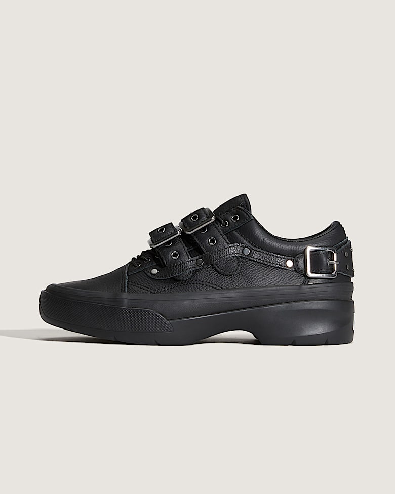 靴 Vans Authentic Leather Black VANS SHOES AUTHENTIC ITALIAN LEATHER BLACK/BLACK US SIZES