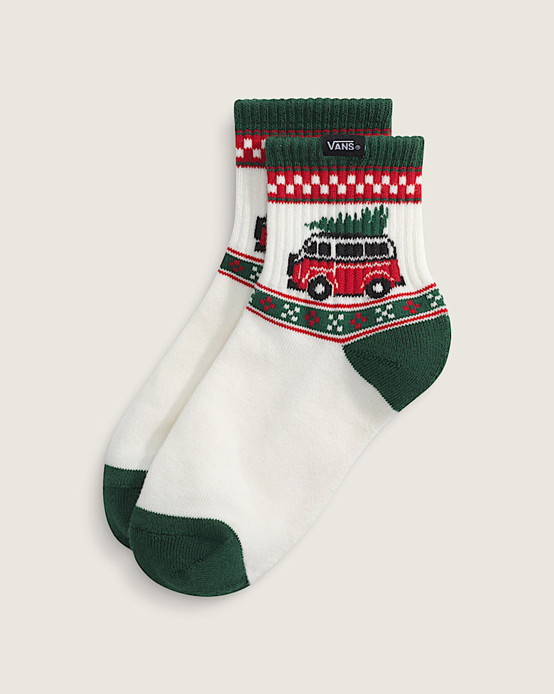 Toddler Winter Family Trip Crew Socks in Marshmallow White | Vans