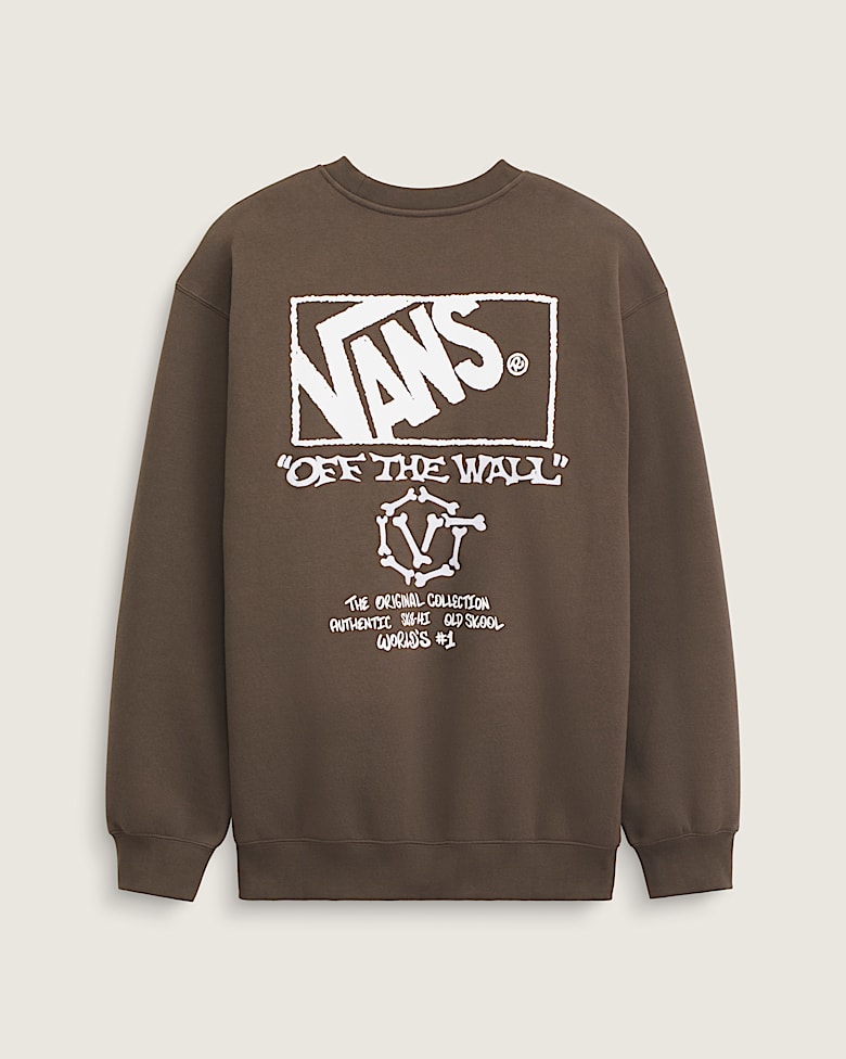 Crestline Logo Pullover Hoodie in Black | Vans