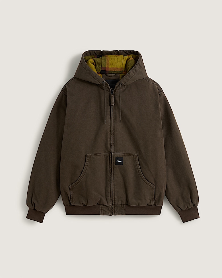 Workwear Canvas Full Zip Jacket en Black | Vans CA