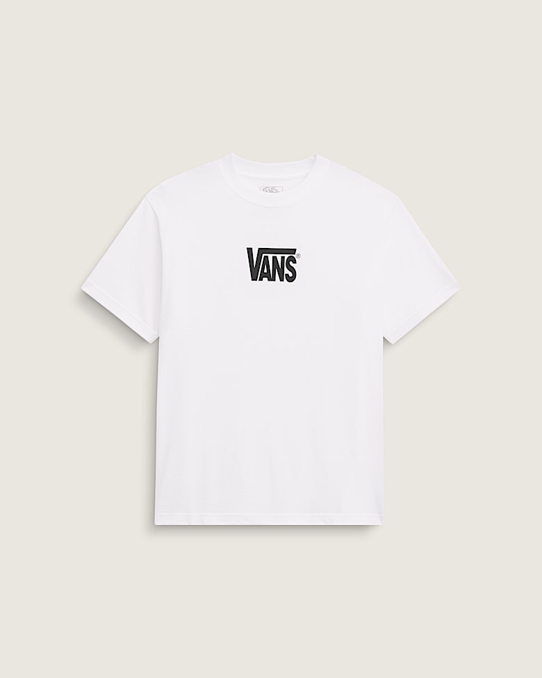 Kastane VANSロゴT Left Chest Logo T-Shirt in White / Black | Vans