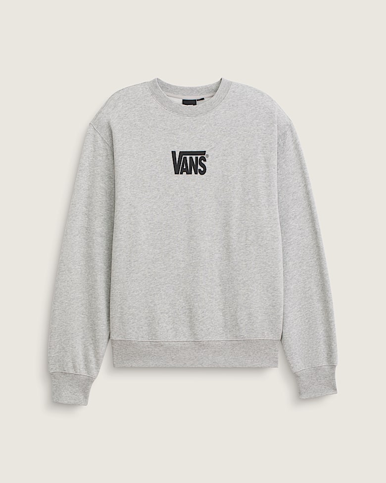 Stretch Logo Zip Hoodie in Cement Heather Grey | Vans