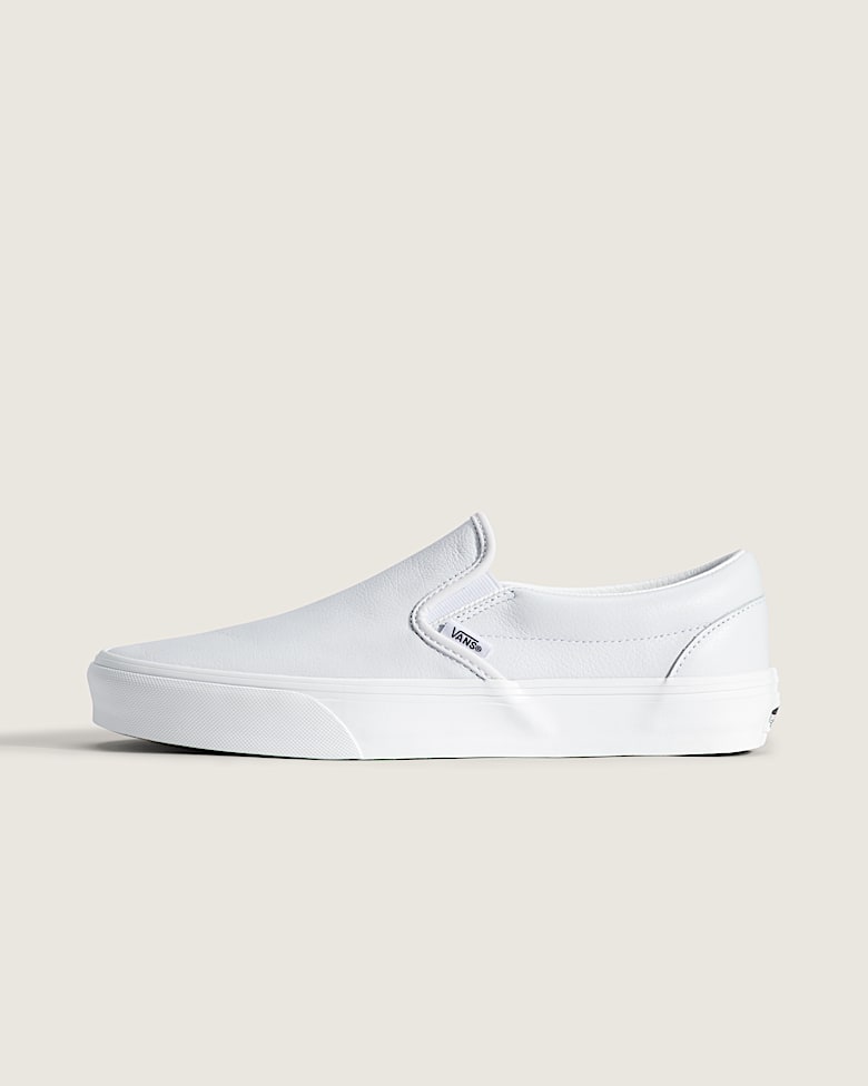 VANS, Unisex-White Slip-On Canvas Loafers Vans | Classic Slip-On True White Classics Shoe main image 4