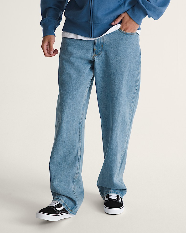 Check-5 Baggy Denim Pants en Stonewash Blue | Vans CA