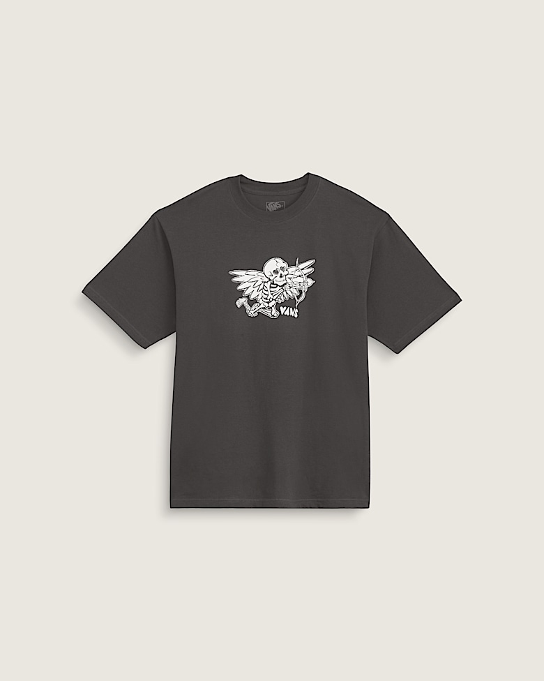 Checkerboard and Bones T-Shirt in Black | Vans