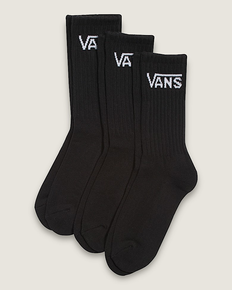 Kids Classic Half Crew Socks in Black | Vans
