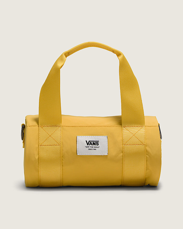VANS バーガンディ/イエロー ドラムバッグ VANS バーガンディ/イエロー ドラムバッグ