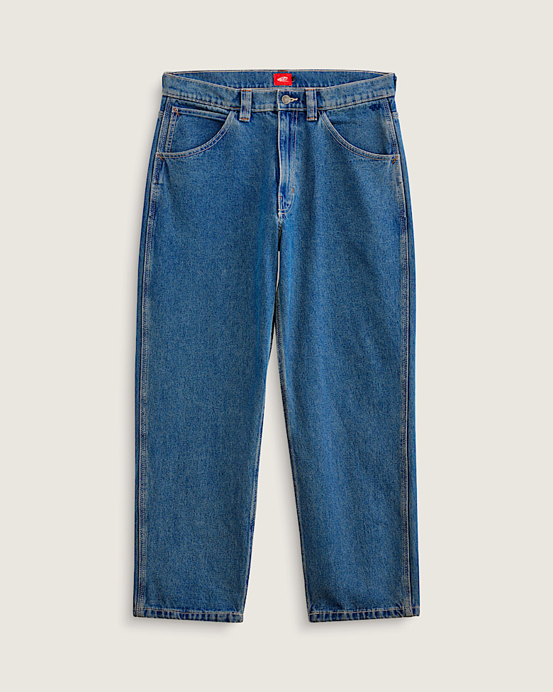 Check-5 Baggy Denim Pants in Dark Rinse Blue | Vans