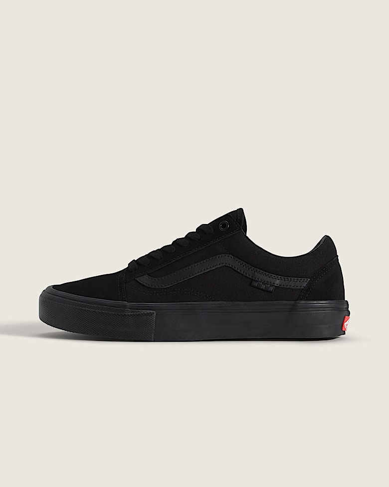 【VANS】 ★ Suede Old Skool Low Pro ★ Black & Red VANS Old Skool Platform Shoes Black Red Suede Women 9 Low