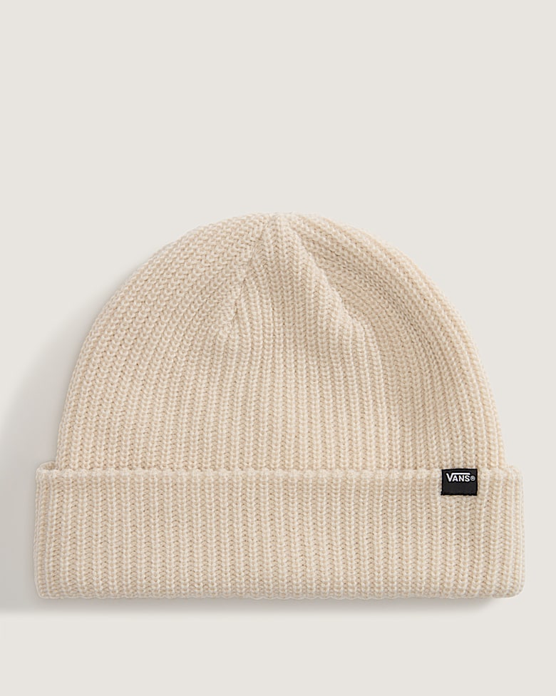 Vans 66 Earflap Pom Beanie in Marshmallow Beige | Vans
