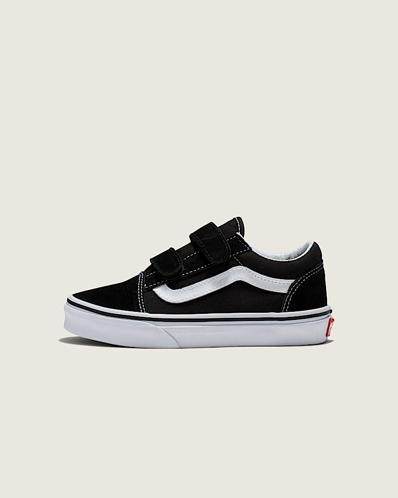 Little Kids Old Skool V Shoe in Racing Red / White | Vans