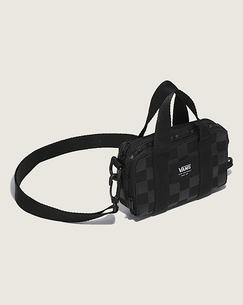 Wallet body bag／ミニポーチ付／black mesh Crossbody Leather Wallet | Black | ROSE & LEE CO. – Rose
