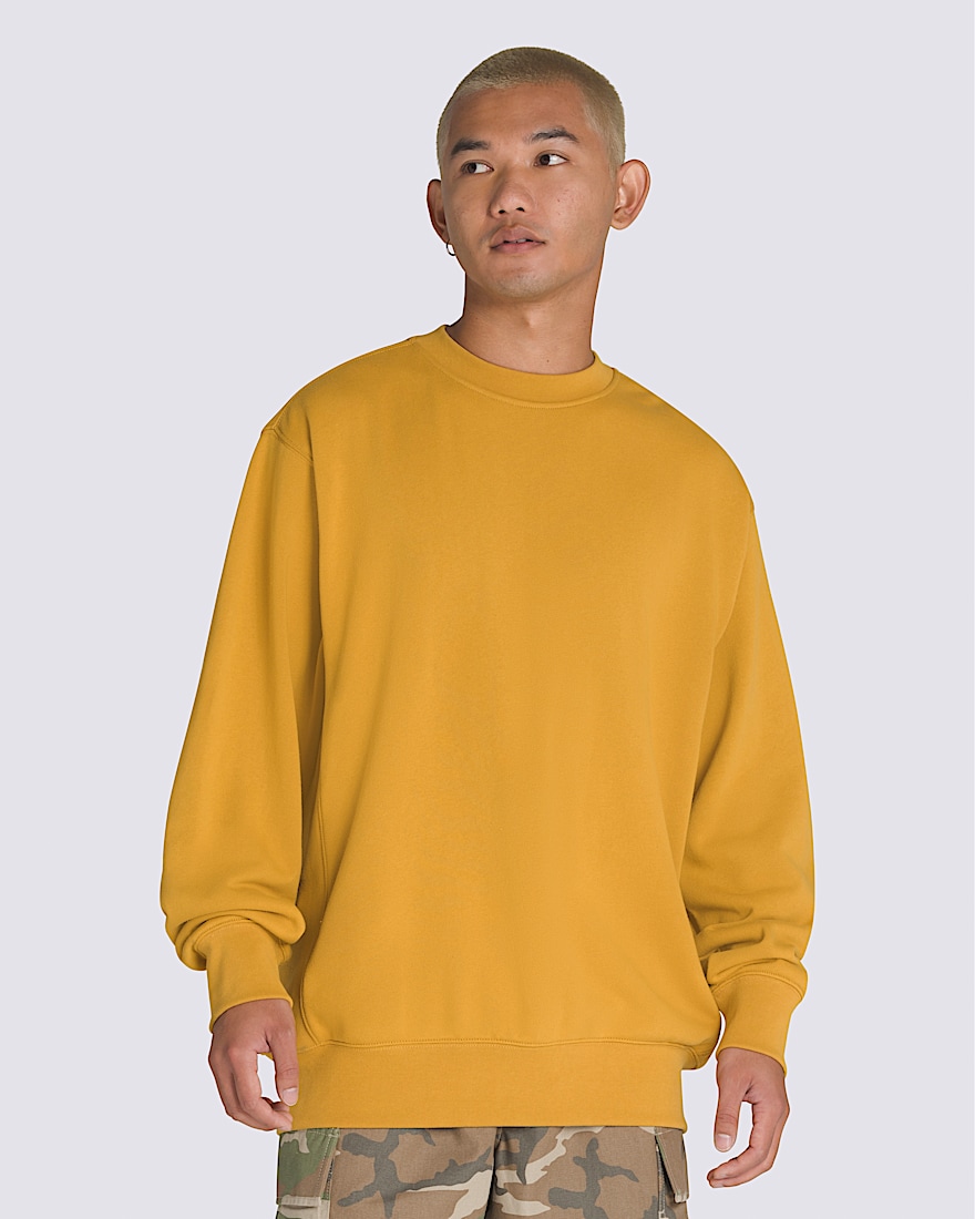 Original Standards Crew Sweatshirt VANS Harvest Gold Yellow HERO