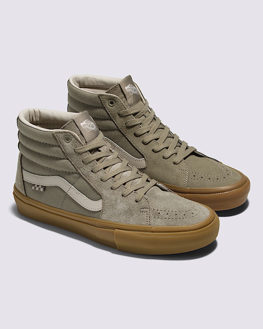 Skate Sk8Hi Shoe VANS Khaki  Gum ALT1