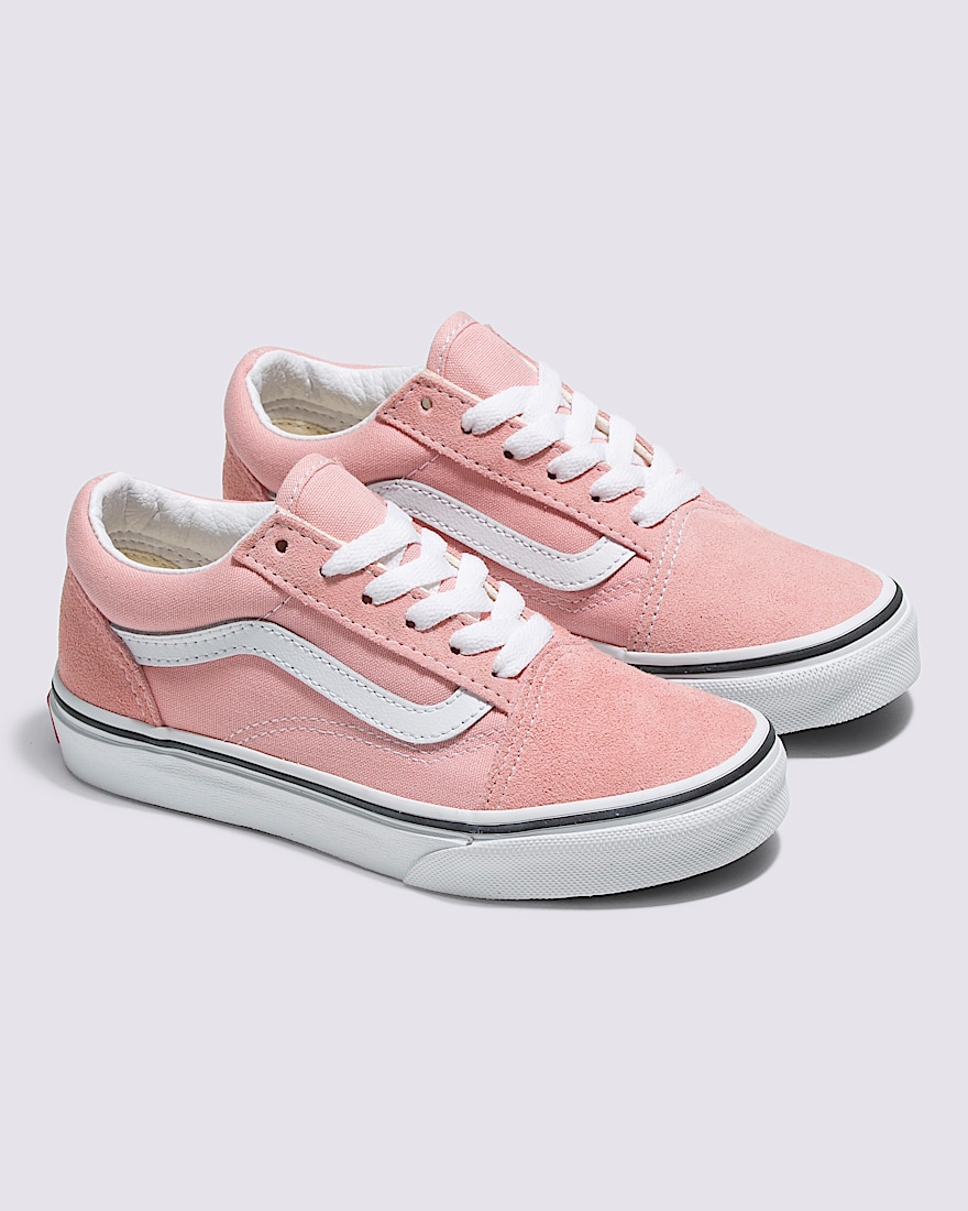 Little Kids Old Skool Shoe VANS Powder Pink  True White ALT1
