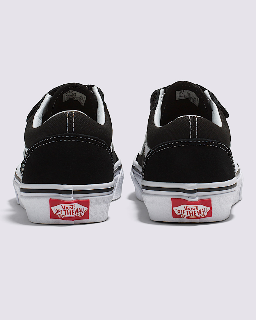 Little Kids Old Skool V Shoe VANS Black  True White ALT4