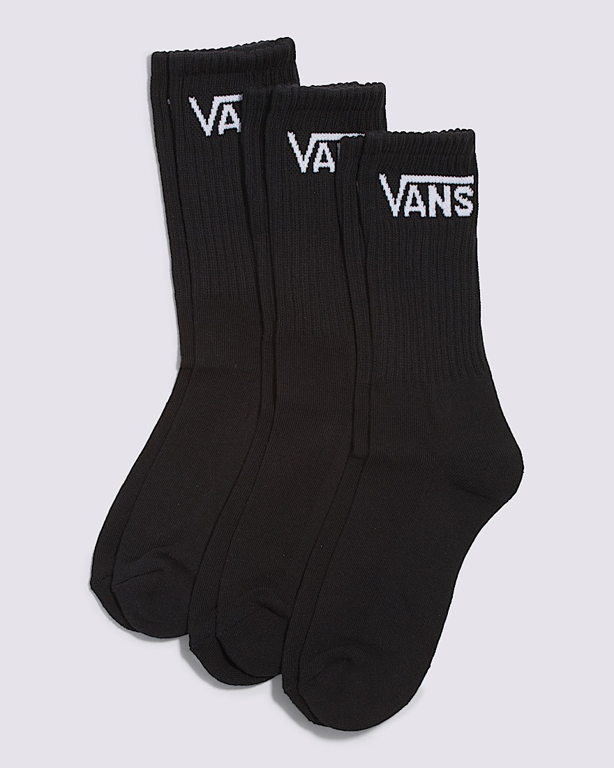 Kids Classic Crew Socks 3Pack VANS Black HERO