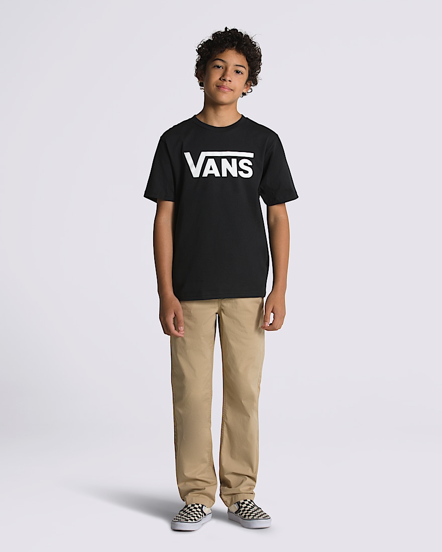 Kids Vans Classic Boys TShirt VANS Black  White ALT2