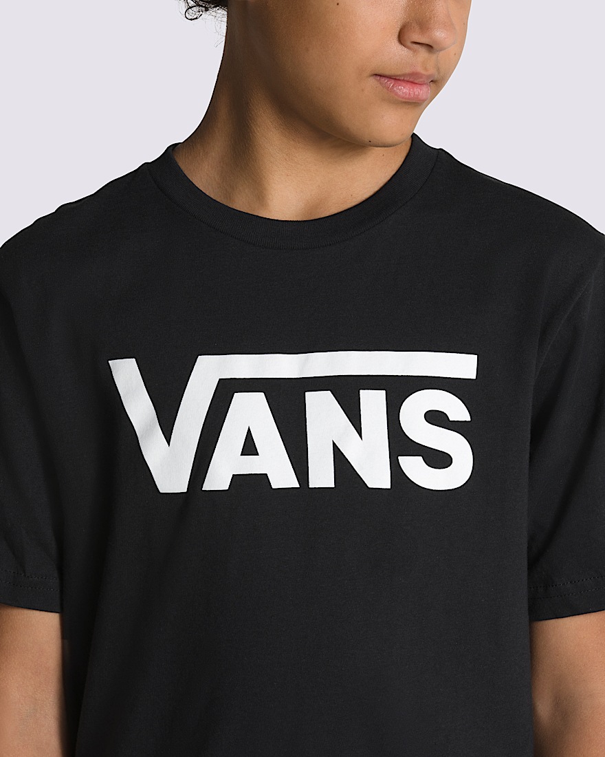 Kids Vans Classic Boys TShirt VANS Black  White ALT3