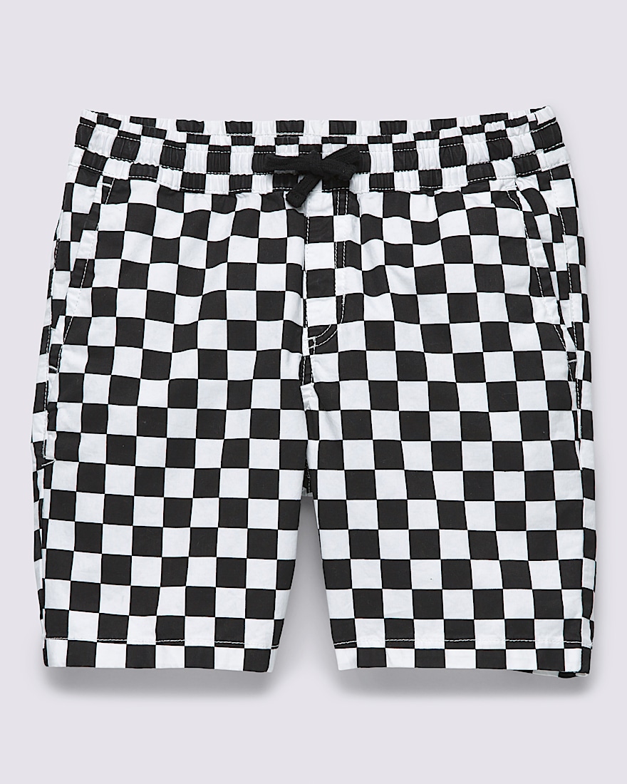 Kids Range Elastic Waist Shorts VANS Black  White ALT4