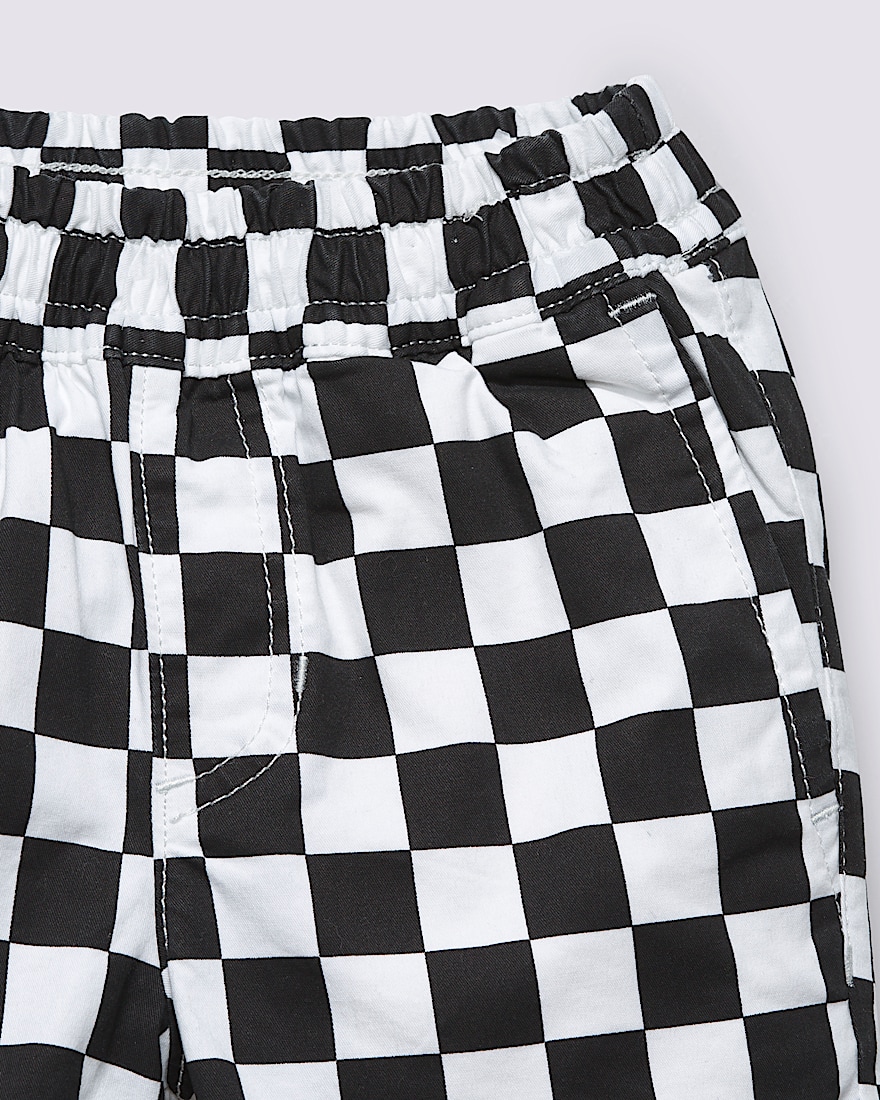Little Kids Range Elastic Checkerboard Shorts