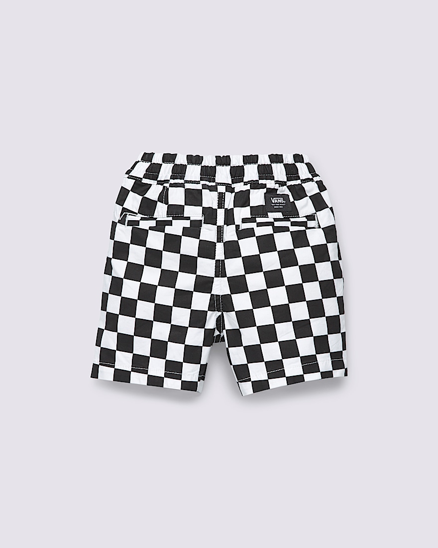 Little Kids Range Elastic Checkerboard Shorts