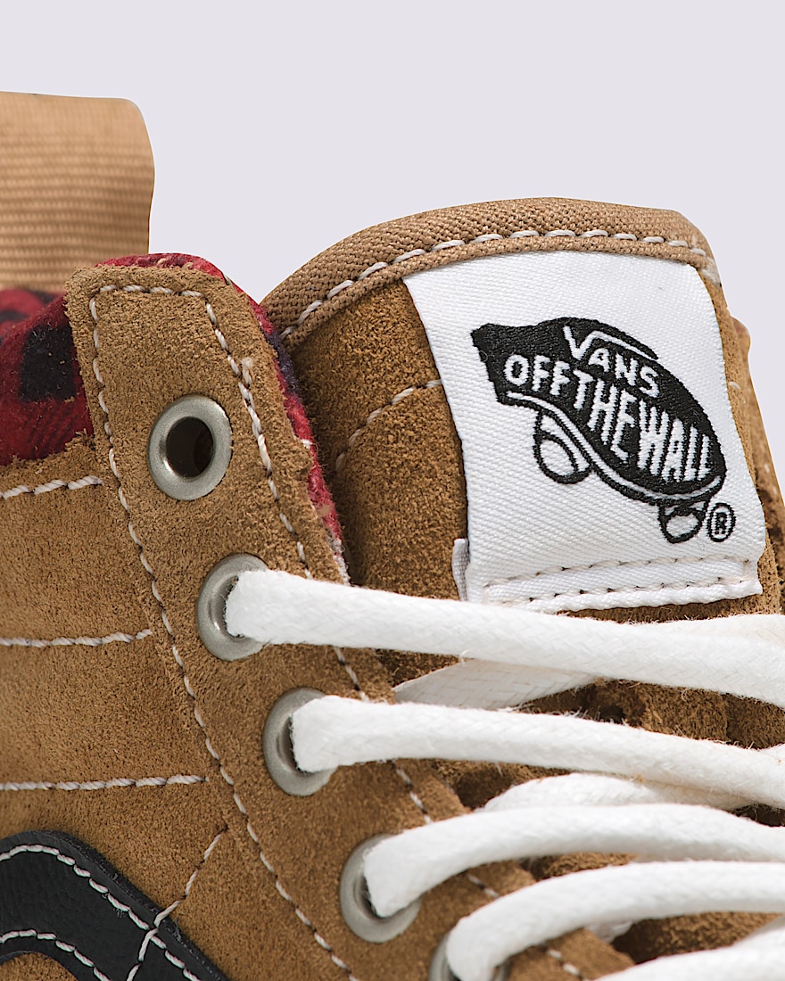 Little Kids Sk8Hi Insulated Shoe VANS Plaid Brown  Black ALT4