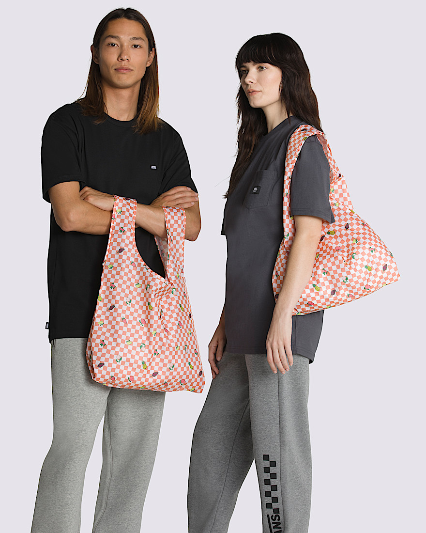 Contortion Tote Bag VANS Sun Baked Pink  Marshmallow White ALT1