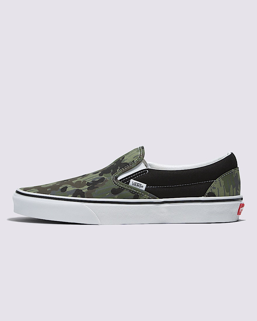 Classic SlipOn Shoe VANS Green  Black ALT1