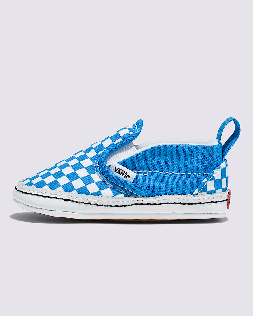 Infant Classic SlipOn V Crib Checkerboard Shoe VANS Checkerboard Brilliant Blue HERO