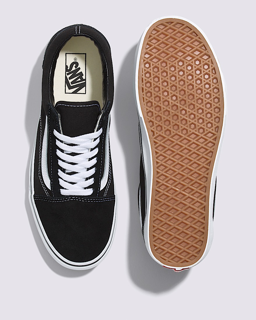 Old Skool Wide Shoe VANS Black True White ALT2