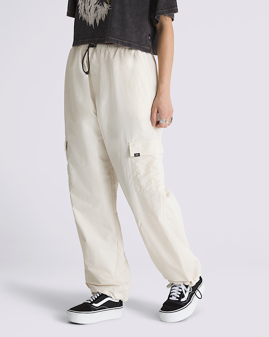Riley Cargo Parachute Pants VANS Turtledove White ALT3