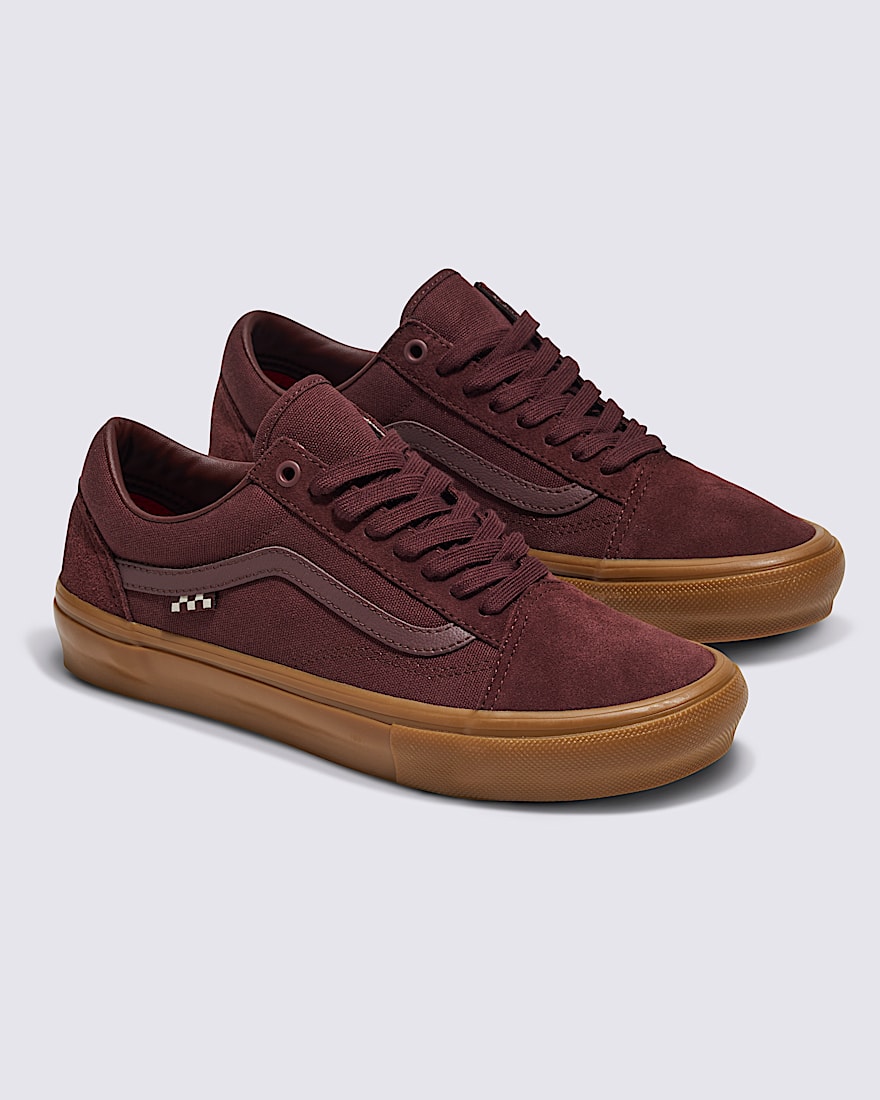 Skate Old Skool Shoe VANS Port Royale Red  Gum ALT1