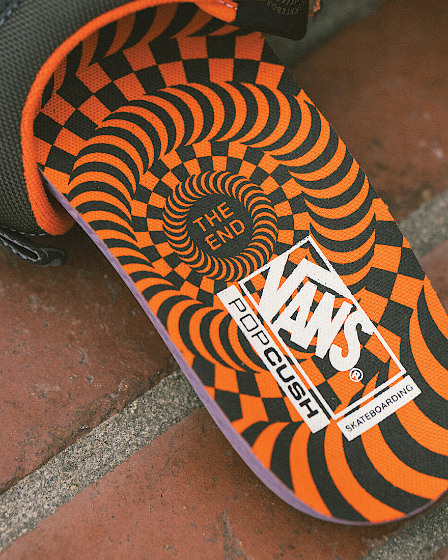 Vans X Spitfire Wheels Skate Old Skool Shoe VANS Black  Flame Orange ALT2