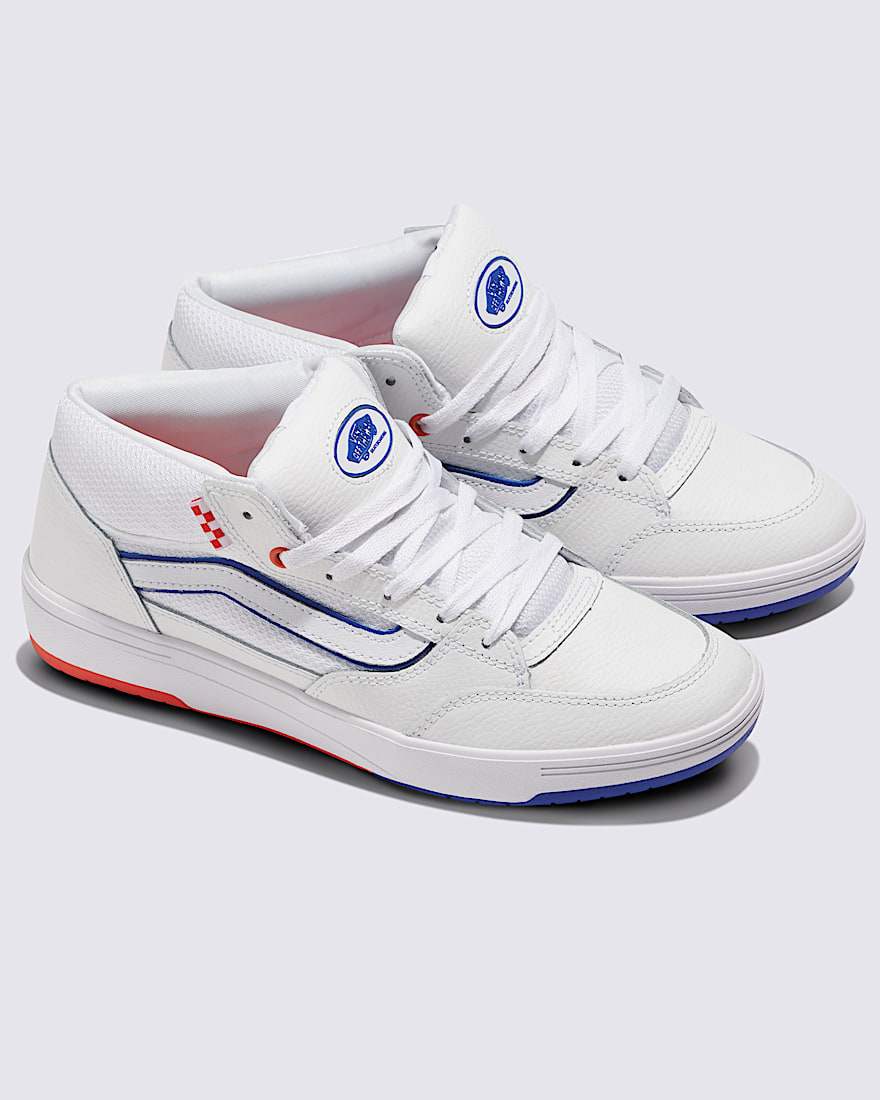 Skate Zahba Mid Shoe VANS White  Blue  Orange ALT1