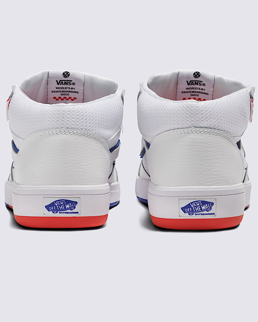 Skate Zahba Mid Shoe VANS White  Blue  Orange ALT3